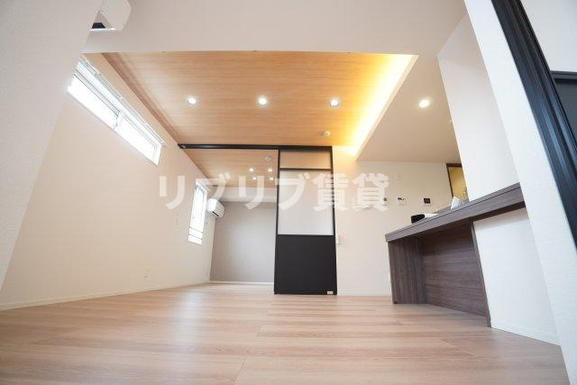 D-ROOM都賀２丁目ⅡーB棟の居間・リビング