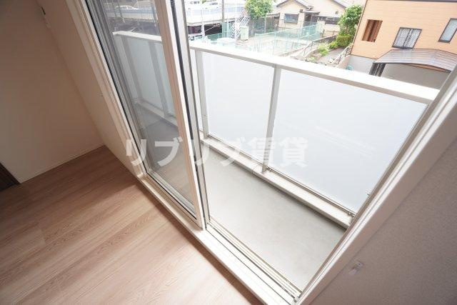D-ROOM都賀２丁目ⅡーB棟のバルコニー