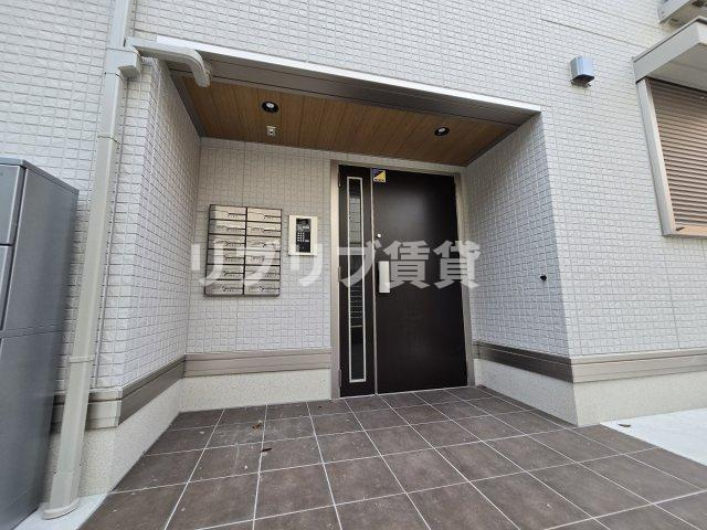 D-ROOM都賀２丁目ⅡーB棟のエントランス