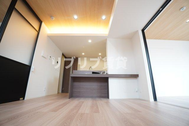 D-ROOM都賀２丁目ⅡーB棟の居間・リビング