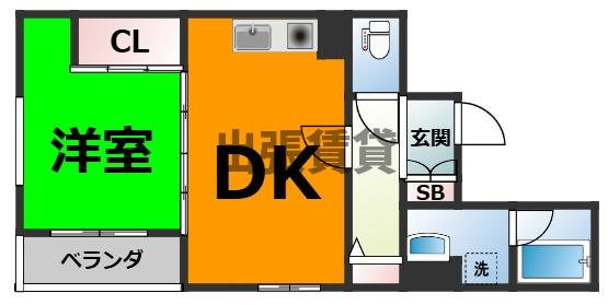 仲介手数料0円！FREAの間取り