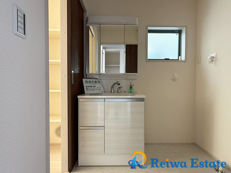 新築戸建　茅ヶ崎市松浪2丁目の独立洗面台