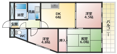 【間取り】 | 有宏ハイツ