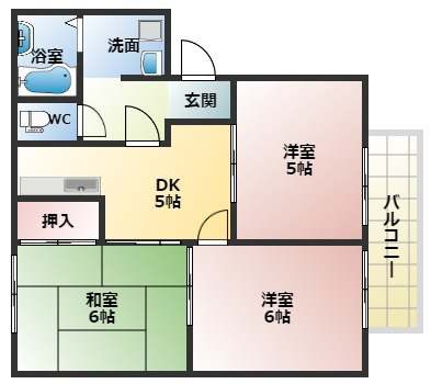 【間取り】 | パークハイツC棟