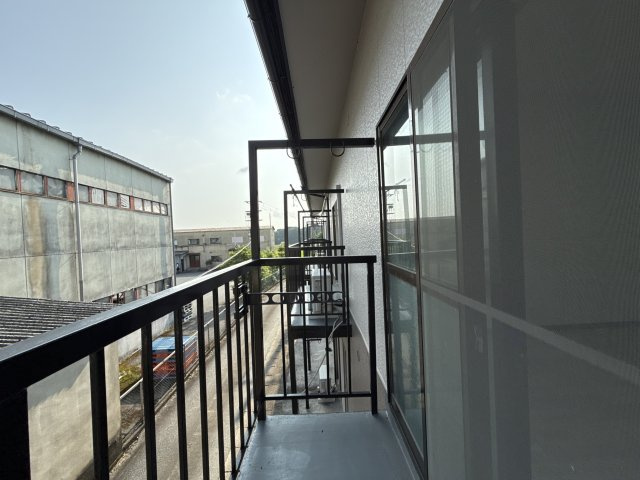 大開マンションのバルコニー