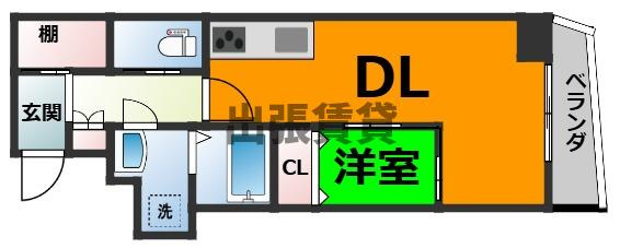 仲介手数料0円！！プリフェラブル栄の間取り
