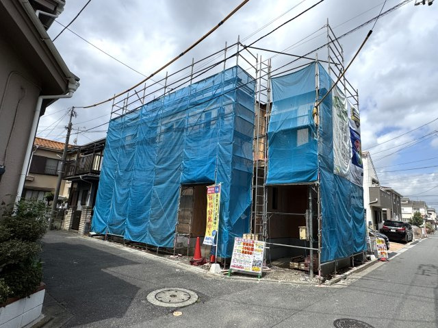 葛飾区南水元２丁目新築戸建【飯塚小学校：4分】の外観|4月14日撮影