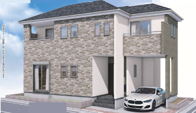 葛飾区南水元２丁目新築戸建【飯塚小学校：4分】の外観パース|完成予想図