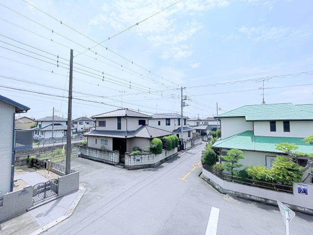 熊谷市上之　AiTOWN　全1邸の展望|眼の前に高い建物がないから空が広くて気持ちいい♪のびのび過ごせる開放的な眺めです！