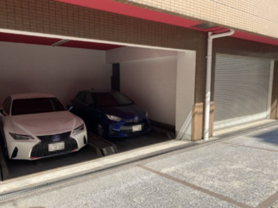 【駐車場】 | プラティーク本所吾妻橋 | 機械式駐車場。今回の募集は下段になります。