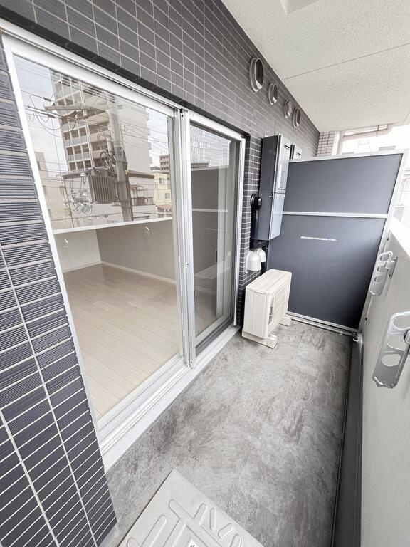 大阪市都島区中野町４丁目の賃貸マンションのバルコニー