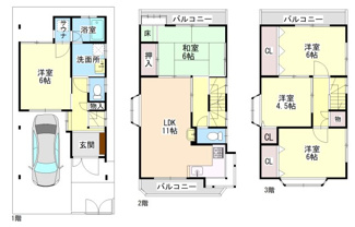 【間取り】 | ■■値下げしました■■高槻市深沢町1丁目　 | ■新規専任物件　■高槻市深沢町1丁目　■学校区／南大冠小学校・冠中学校　■内覧可能です