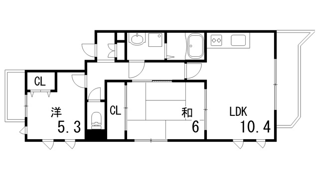 アゼリア六甲の間取り