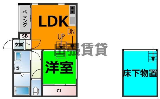 仲介手数料０円！ガルテンの間取り