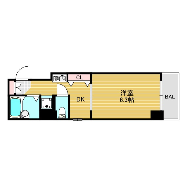 エステムコート新大阪の間取り