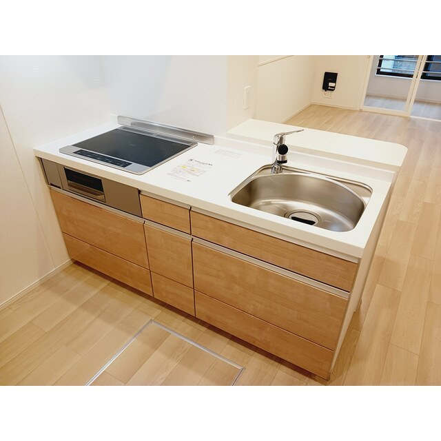 岐阜市北一色８丁目のアパートのキッチン