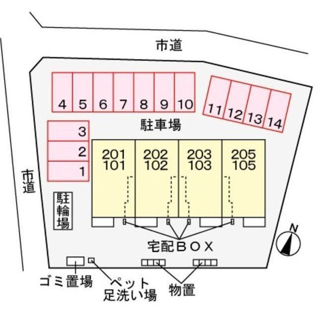 キャナルヴィレッジの駐車場