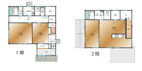 宮崎市鏡洲　中古戸建の間取り