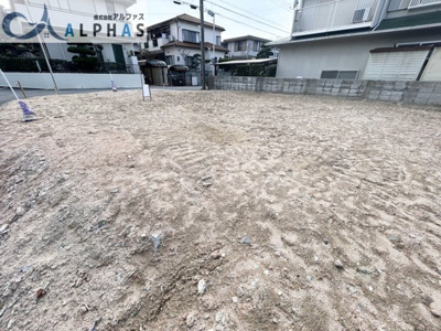 【外観】 | 神戸市須磨区横尾二丁目　建築条件無し土地 | 南東角地の為、陽当り通風良好♪
更地渡し♪