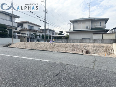 【外観】 | 神戸市須磨区横尾二丁目　建築条件無し土地 | ☆建築条件なし☆
南東角地の為、陽当たり良好♪