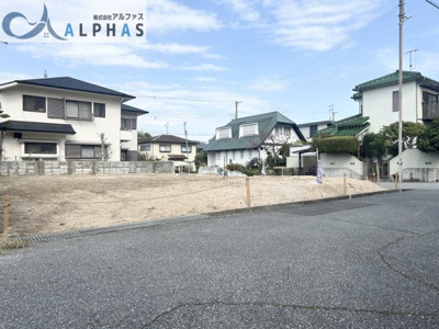 【外観】 | 神戸市須磨区横尾二丁目　建築条件無し土地 | ☆建築条件なし☆
南東角地の為、陽当たり良好♪