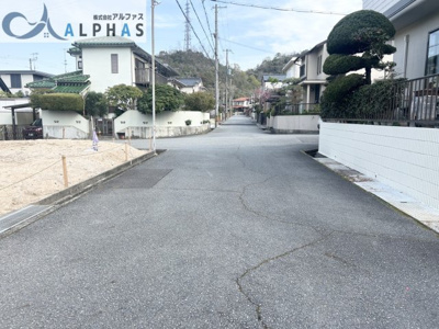 【外観】 | 神戸市須磨区横尾二丁目　建築条件無し土地 | ☆建築条件なし☆
南西側道路幅員6ｍ以上あります♪