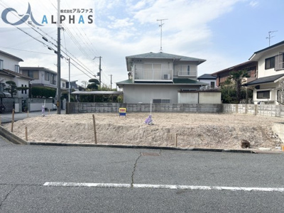 【外観】 | 神戸市須磨区横尾二丁目　建築条件無し土地 | ☆建築条件なし☆
南東角地の為、陽当たり良好♪