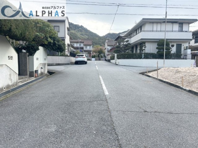 【外観】 | 神戸市須磨区横尾二丁目　建築条件無し土地 | ☆建築条件なし☆
南東側道路幅員8ｍ以上あります♪