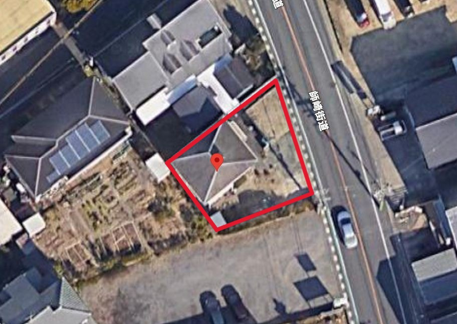 半田市一本木町1丁目の前面道路含む現地写真