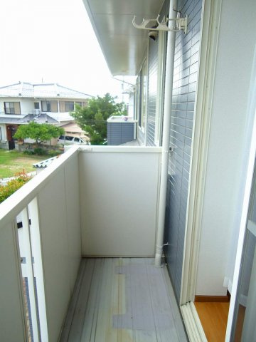 サンシティー国府Ｂのバルコニー|陽当たり良好なバルコニーです