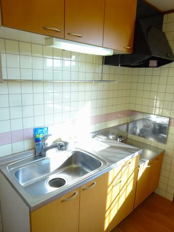 サンシティー国府Ｂのキッチン|きれいなキッチンです
