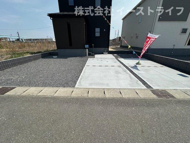 【新築戸建】　いわき市錦町蒲田第1の駐車場|1号棟の写真です。カースペースです。
