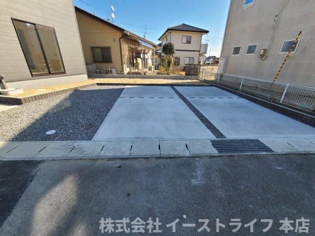 【新築戸建】　いわき市渡辺町第2の駐車場|3号棟写真　舗装されたカースペースです。