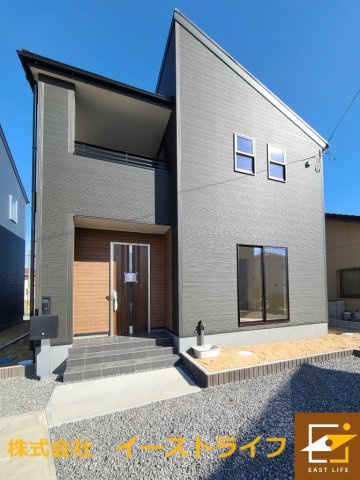 【新築戸建】　いわき市渡辺町第2　の外観|3号棟外観写真　完成しました！随時ご案内いたします。お気軽にお問い合わせください。