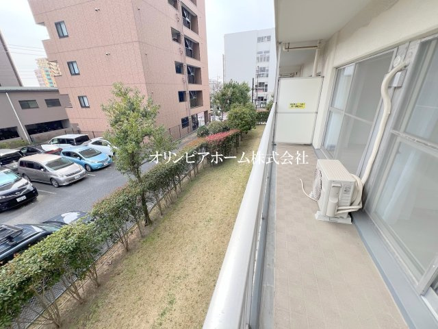 東大島ハイライズ　2階　リノベーション済 　のバルコニー