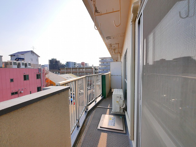 森本マンションのバルコニー