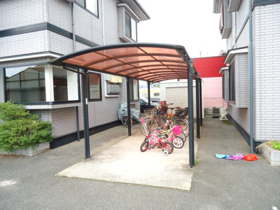 【その他共用部分】 | シャイン沖野上C棟 | 屋根付き駐輪場