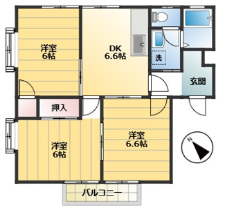 【間取り】 | シャイン沖野上C棟