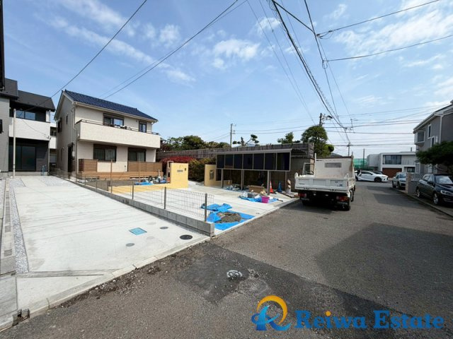 新築戸建　茅ヶ崎市東海岸南4丁目の前面道路含む現地写真|お子様の足でも安心小学校徒歩5分圏内