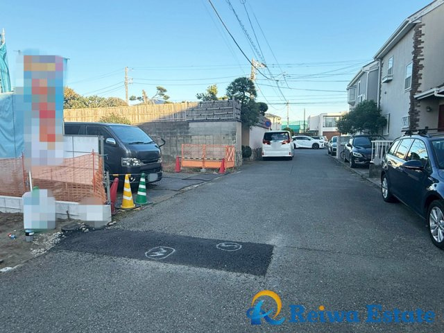 売地　茅ヶ崎市東海岸南4丁目の前面道路含む現地写真