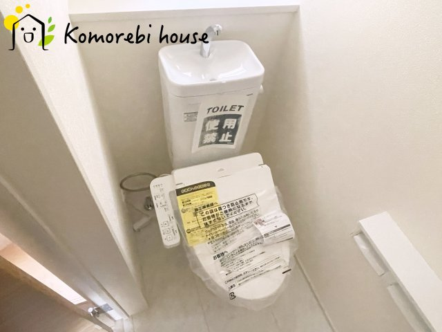 上尾市小泉7丁目　3期　新築一戸建て　ブルーミングガーデン　01のトイレ|トイレも気になるポイント