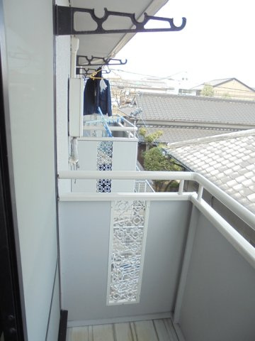 姫路市飾磨区阿成のハイツのバルコニー