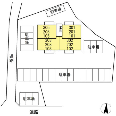 アベニール・Tの区画図