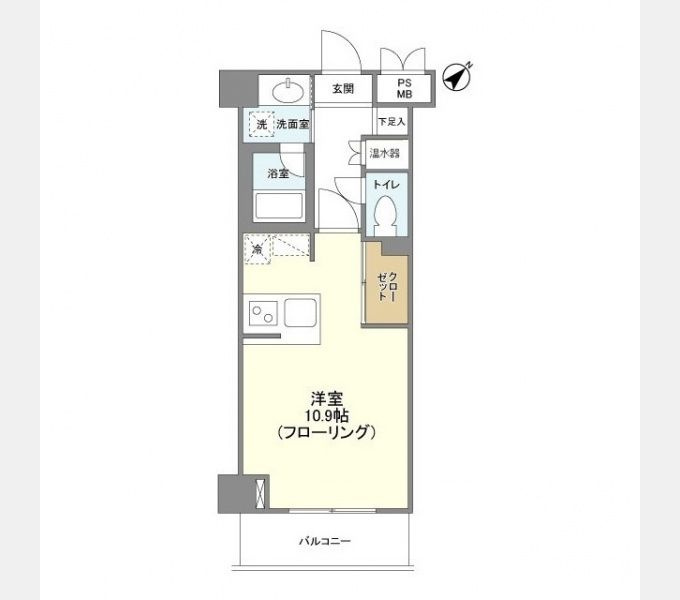 アンビエンテ横浜鴨居の間取り