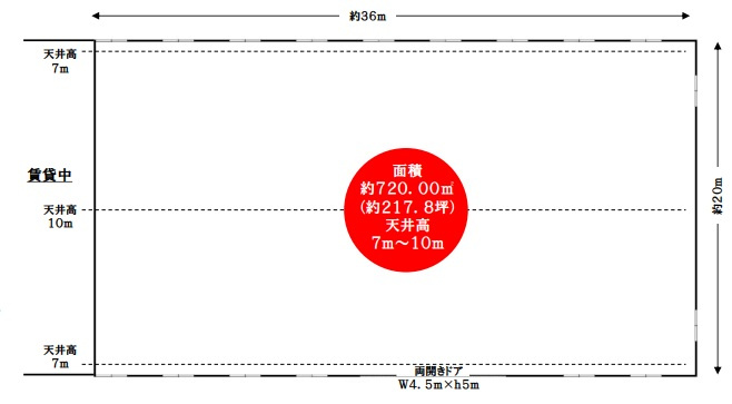 入間市大字南峯の倉庫の間取り