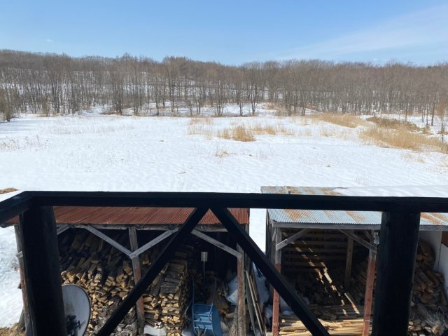 鶴居村【ログハウス】住居付き店舗兼ゲストハウスの展望|北海道ならではの景色！