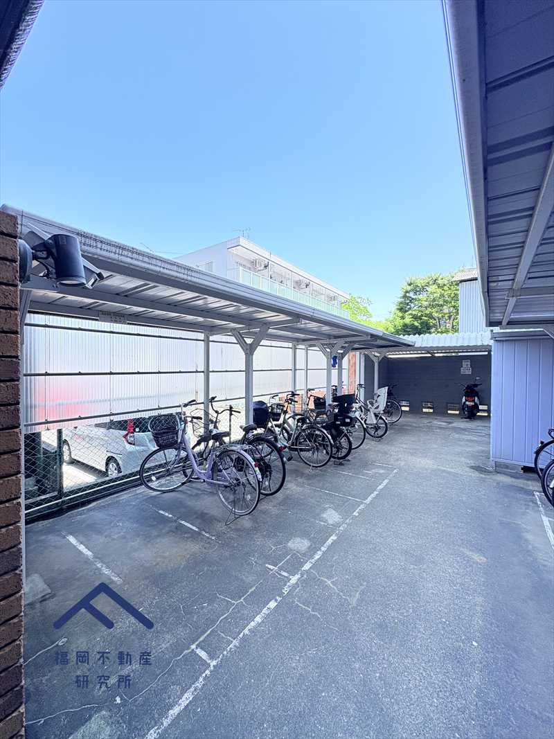春日原ハイツの駐車場