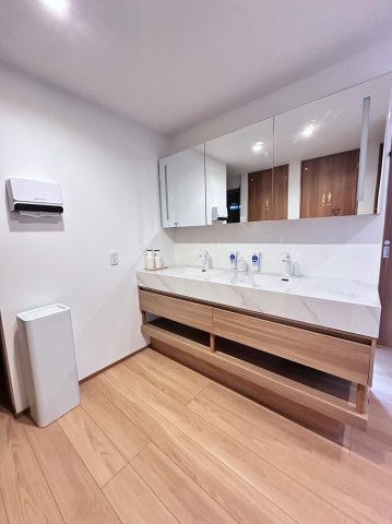 名鉄築浅8BDRシャレー 8BDR ski chalet in Meitetsu built in 2024の独立洗面台