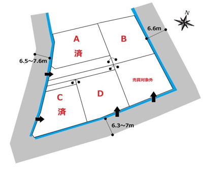  | 高崎市下斎田町売地　Ｄ