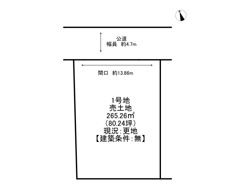 姫路市西新在家2丁目/全3区画の土地図